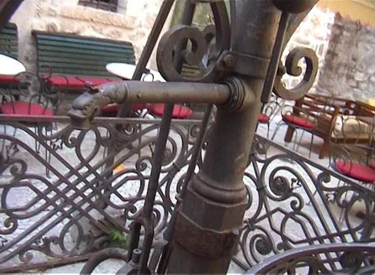the spout of the 17th century Krampana Fountain