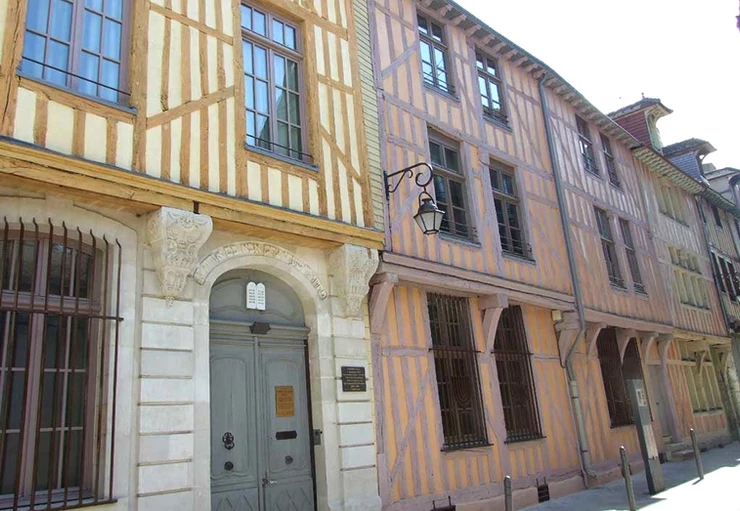 half timbered architecture in Troyes France