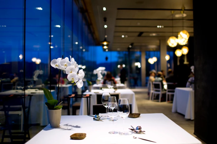 Azurmendi Restaurant, a three star Michelin restaurant in Bilbao Spain