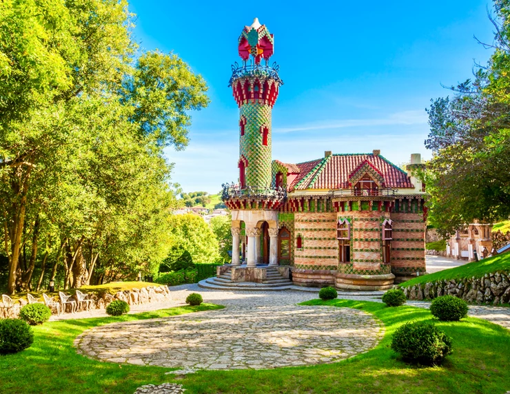 Gaudi's El Capricho in Comillas Spain, built between 1835-85