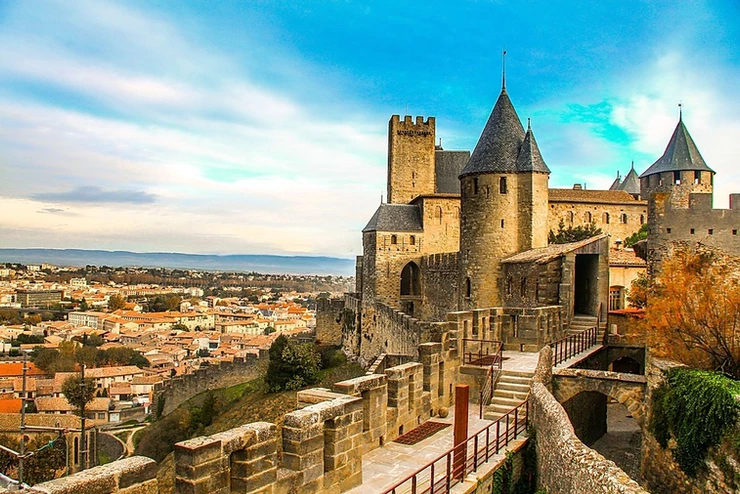 the double walled medieval city of Carcassonne