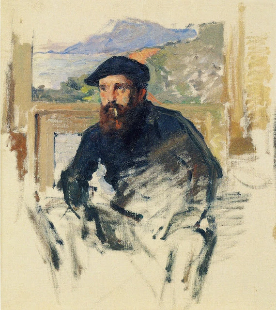 s Girard, Portrait of Monet, 1886 -- previously thought to be a self-portrait by Manet