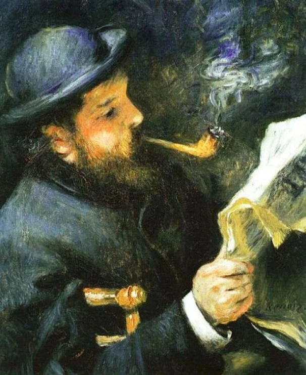 Renoir, Monet That Reads, 1868