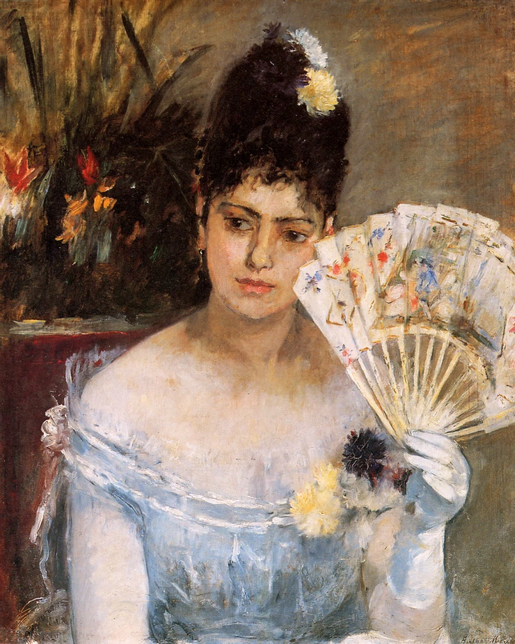 Berthe Morisot, At the Ball, 1875 -- my favorite piece of hers