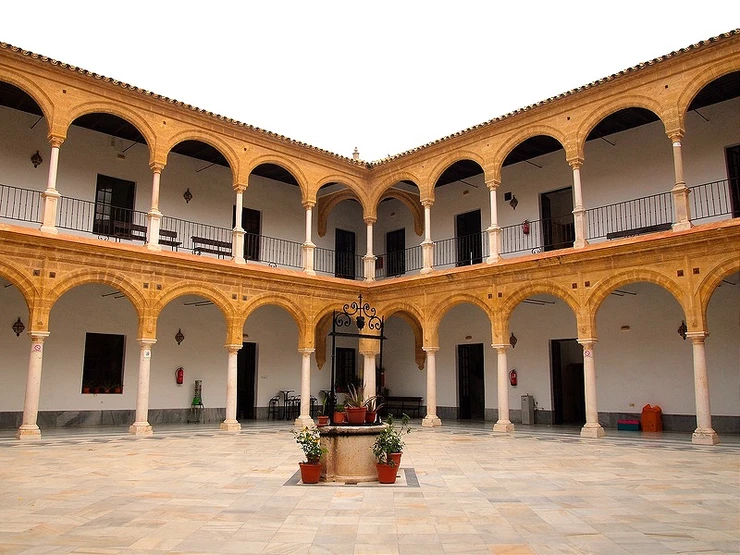 interior arcaded Renaissance patio of the University of Osuna