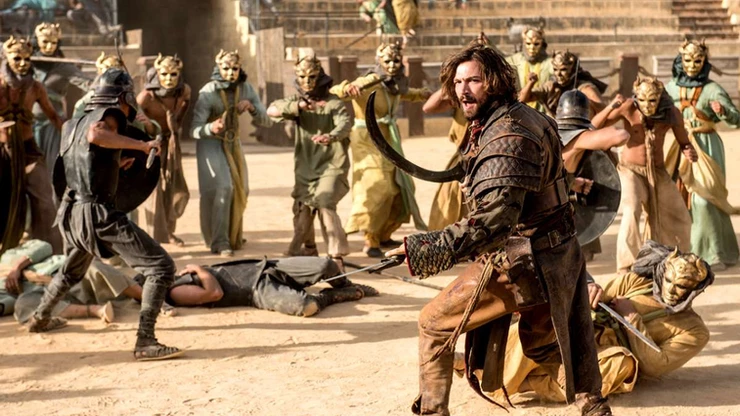 the Sons of the Harpy attack Daenerys in Season 5, filmed in Osuna's bullring
