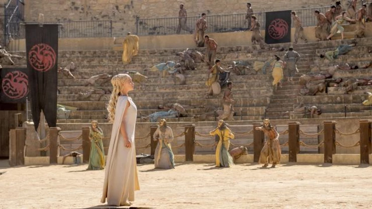 Daenerys waiting for Drogon