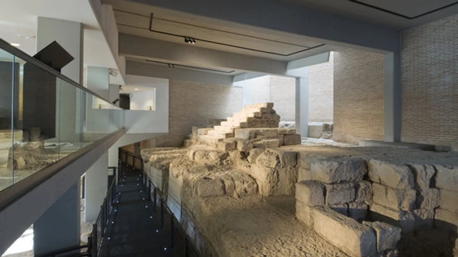 ruins of a Roman Theater in Cordoba's Archeological Museum