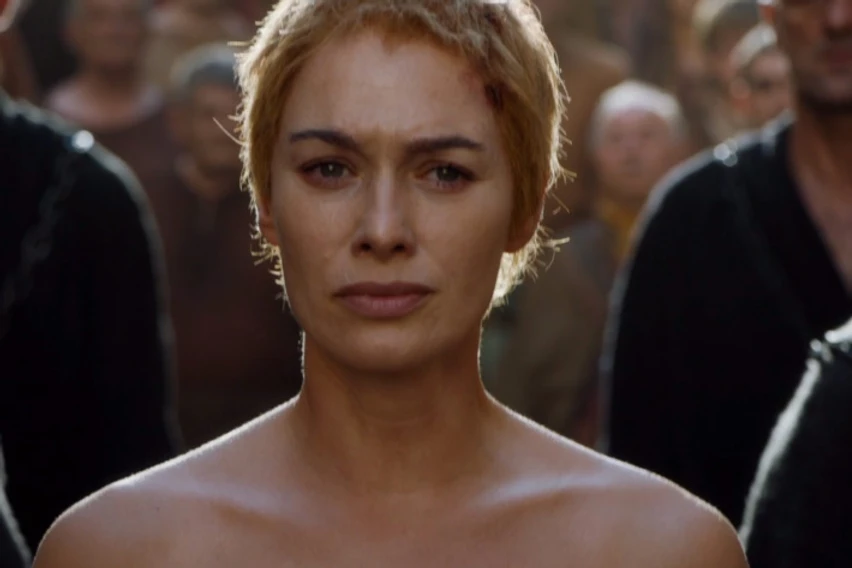 Cersei on the walk of shame