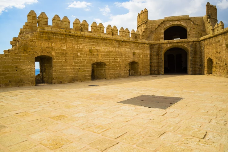 courtyard in the Almeria Alcazaba