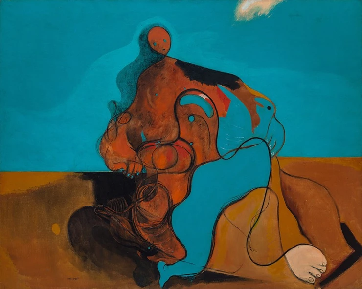 Max Ernst, The Kiss, 1927 -- saved by Peggy before she fled to New York