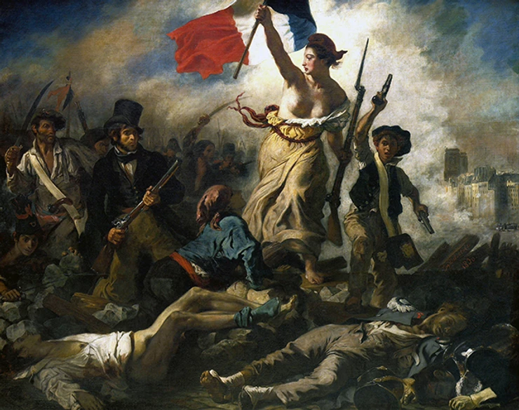 Eugene Delacroix's Liberty Leading the People, an emblem of the Romantic Period