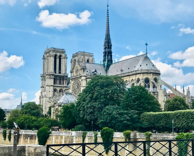 my last photo and last look at Notre Dame before the fire in June 2018