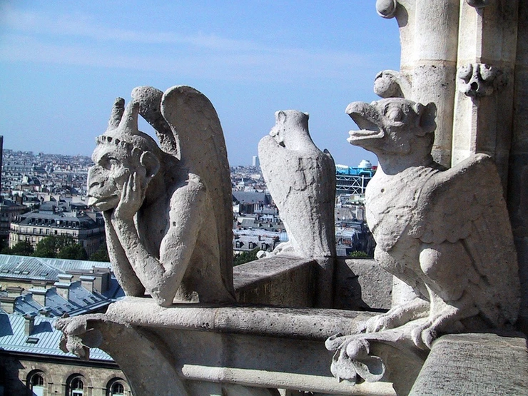grargoyles on Notre Dame