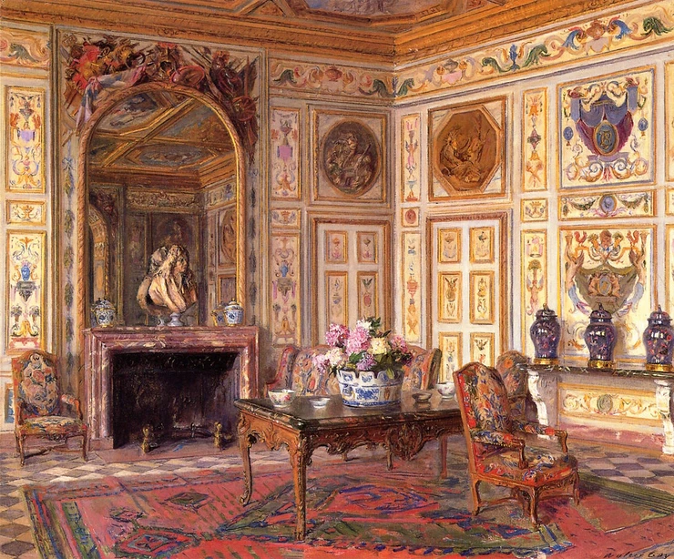 the Summer Salon of Chateau Vaux le Vicomte