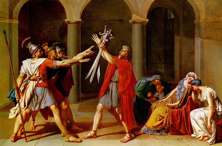 Jacques Louis David, Oath of the Horatii, 1785