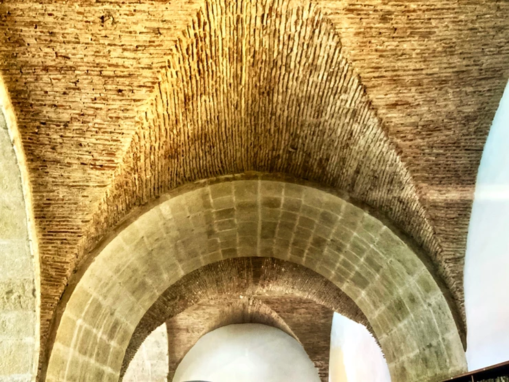 arches on the second floor of the library