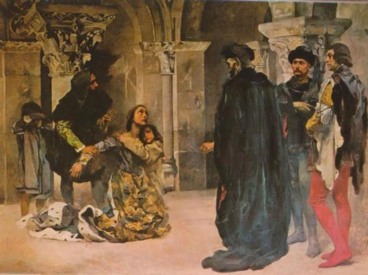 Murder of Inês de Castro. Painting by Columbano Bordalo Pinheiro, ca. 1901/04