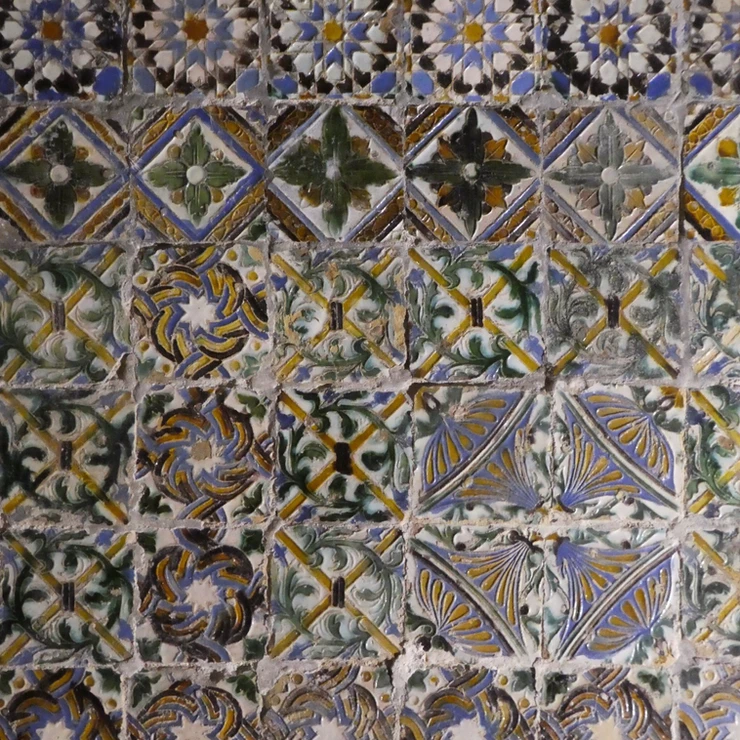 Mudejar tiles in the church