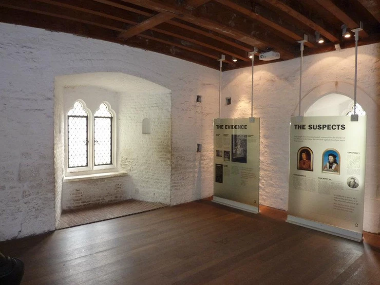 room dedicated to the two murdered princes in the Bloody Tower