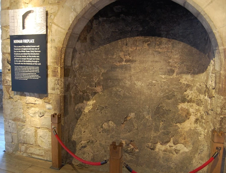 Norman fireplace in the White Tower