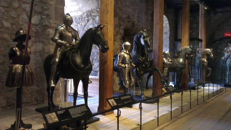 the "Line of Kings" exhibit in the Royal Armouries of the White Tower