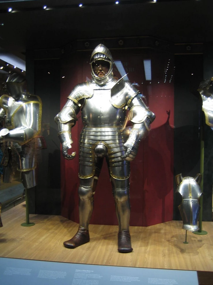 the 1540 armor of Henry VIII, which weighed 80 pounds