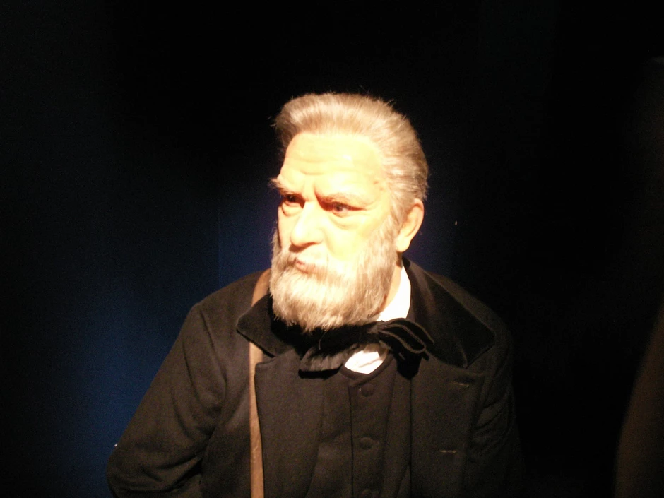 wax figure of Victor Hugo at the Grevin Museum in Paris