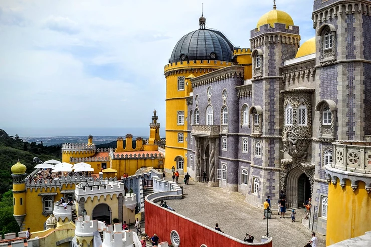 a view of Pena Palace