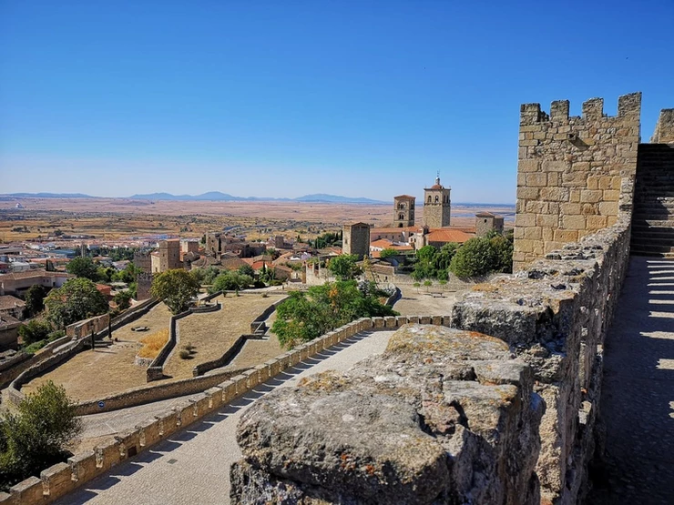 the million dollar views from Trujillo Castle