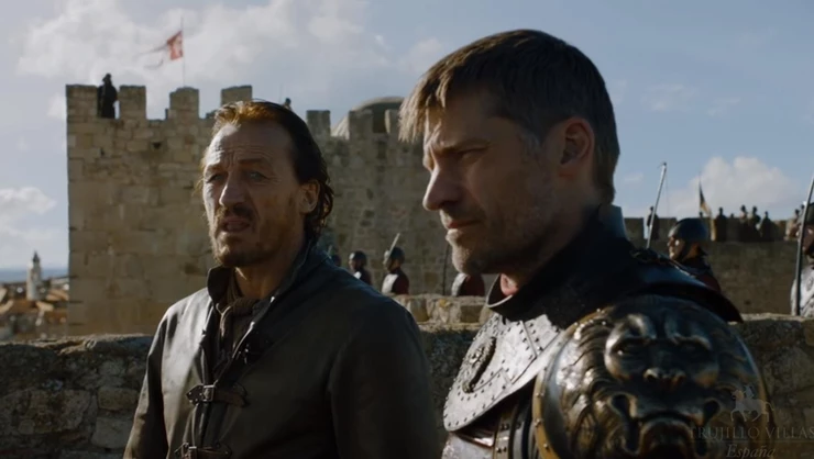 Jaime and Bronne make defense preparations at Trujillo Castle aka Kings Landing