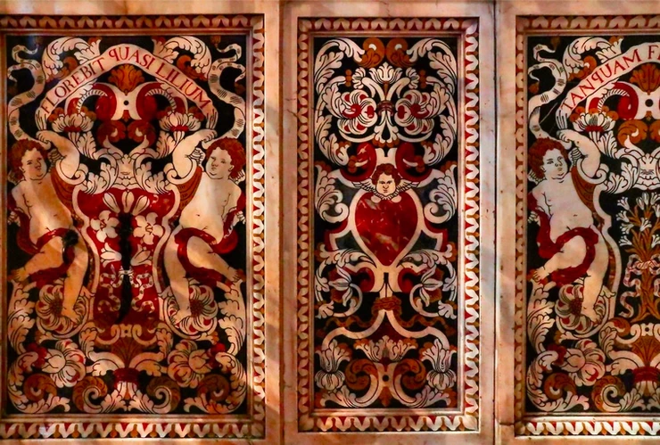 azulejos in the Church of São Roque