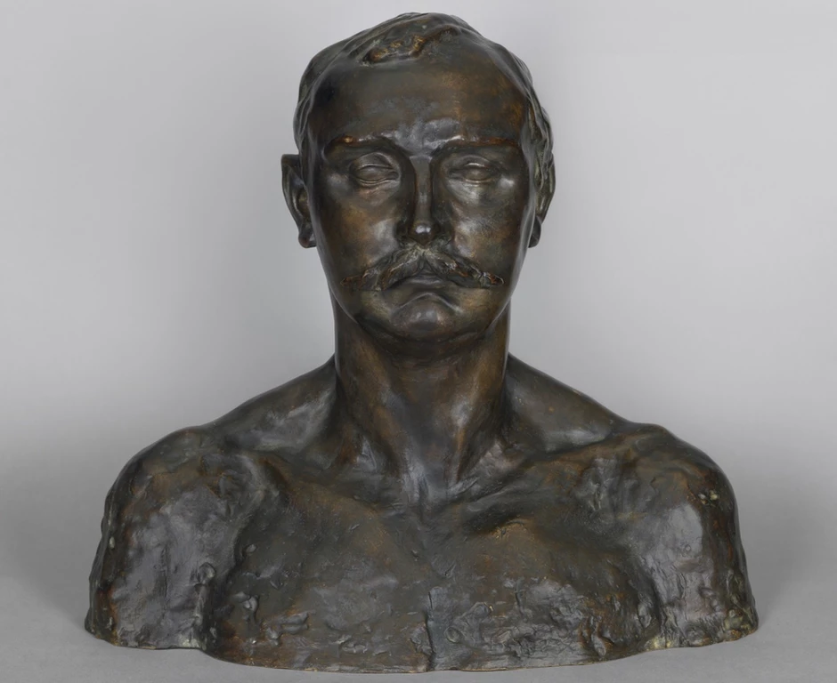 Camille Claudel, Bust of Paul Claudel at 37, 1905-13 -- To me, he looks like an unsmiling, severe religious fanatic.