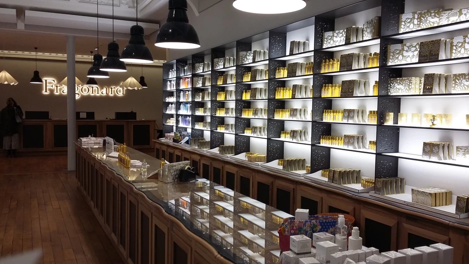 the perfume store connected to the Fragonard Perfume Museum 