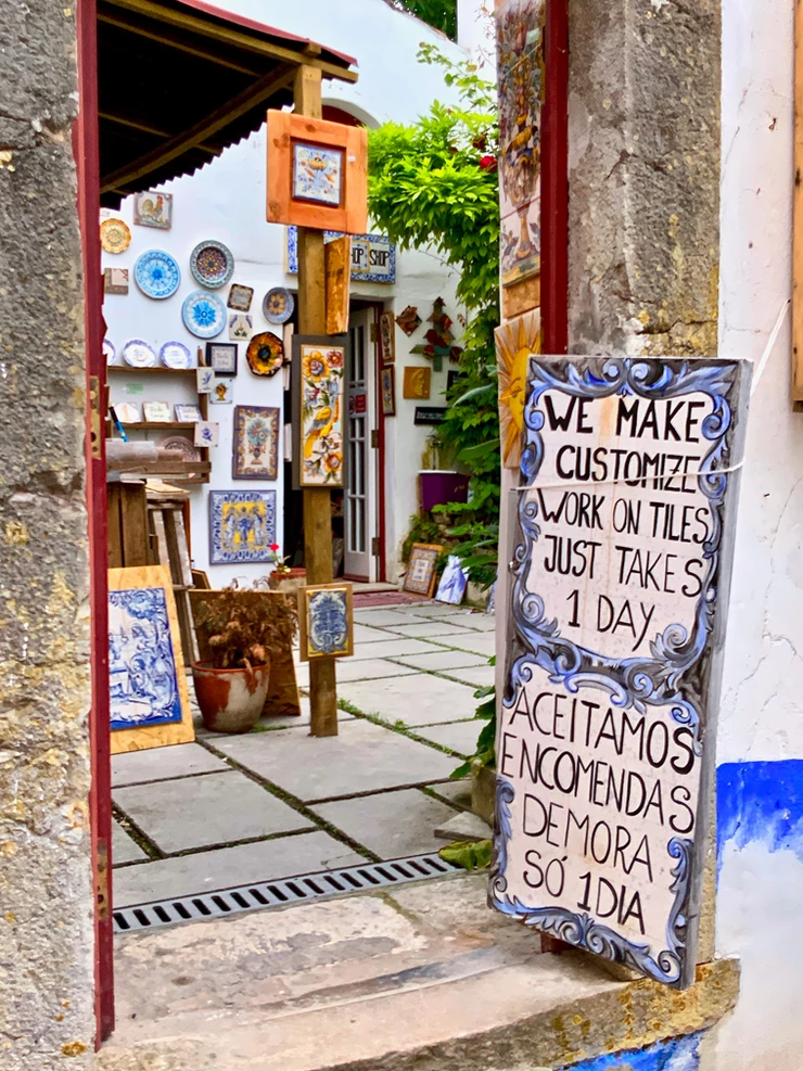 a fabulous ceramic shop in Óbidos