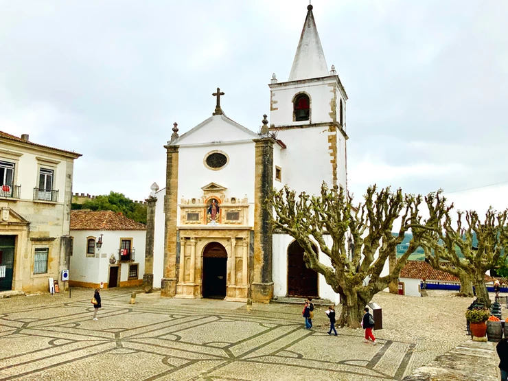 the  Igreja de Santa Maria in the main square of Obidos