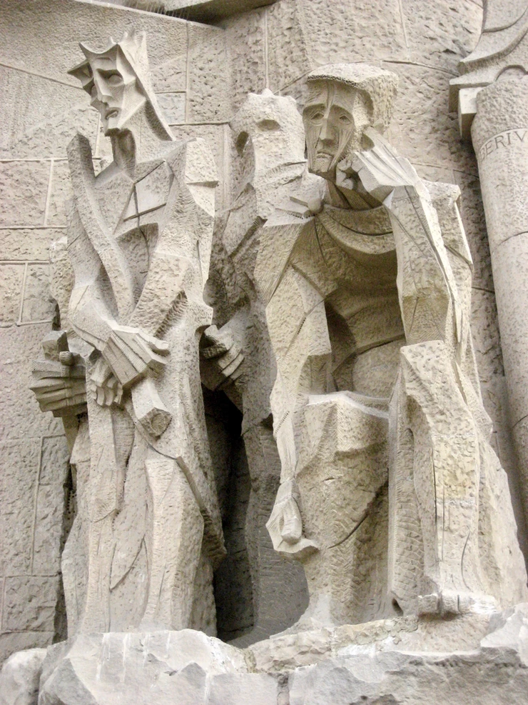 the Passion Facade of Sagrada Família