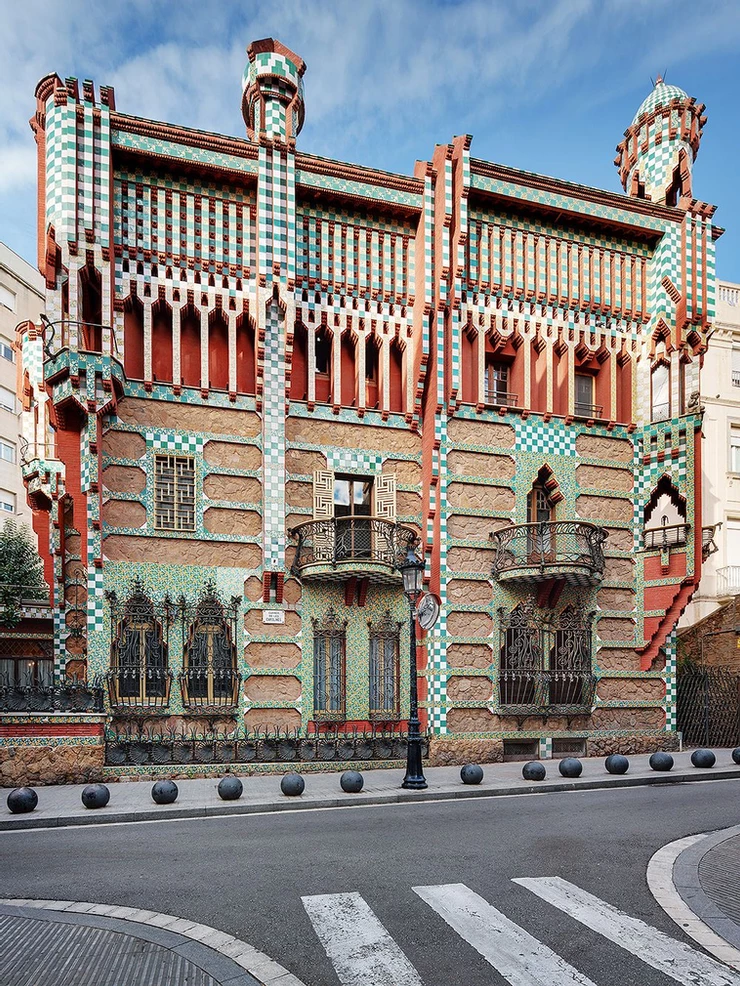 the exterior of Casa Vicens in Barcelona