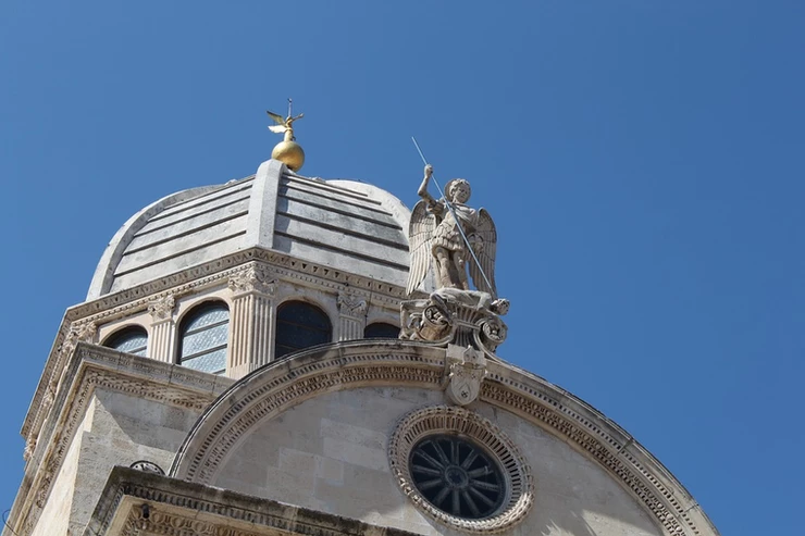 the dome of St. James Cathedral in Sibenik