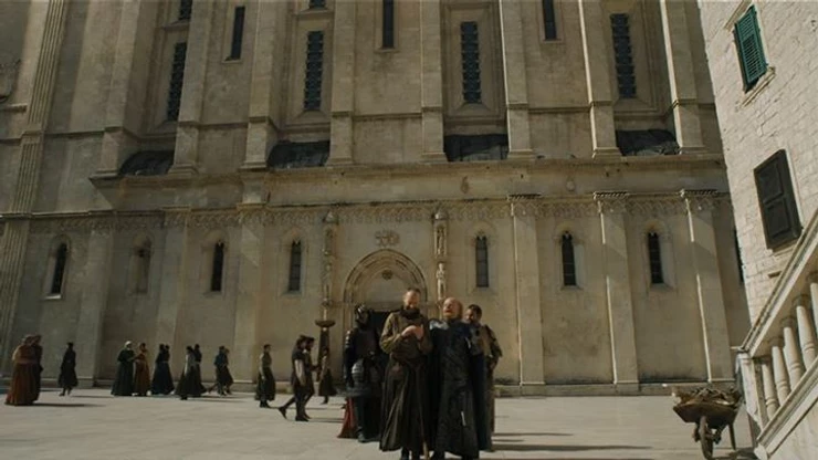 St. james Cathedral stars as the Iron Bank of Braavos in Season 5 of Game of Thrones