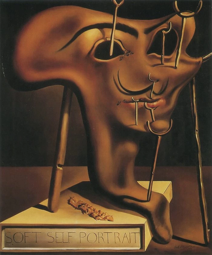 Salvador Dali, Soft Self Portrait With Bacon, 1941, at the Dali Museum in Figueres