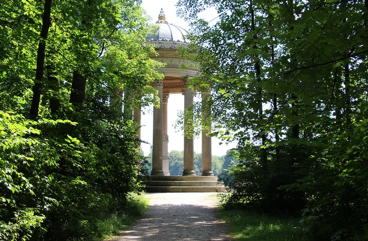 Temple of Apollo in the palace gardens