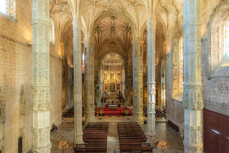 the Church of Santa Maria at Jerónimos Monastery, which you can access for free