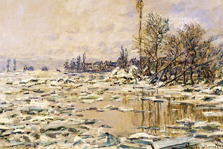 Claude Monet, The Break-up of Ice, 1880