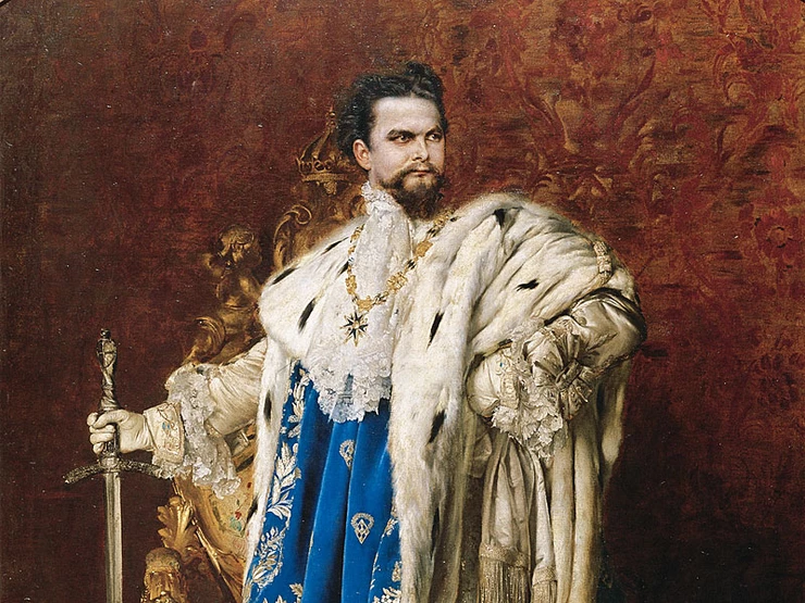 King Ludwig II, Painting by Gabriel Schachinger
