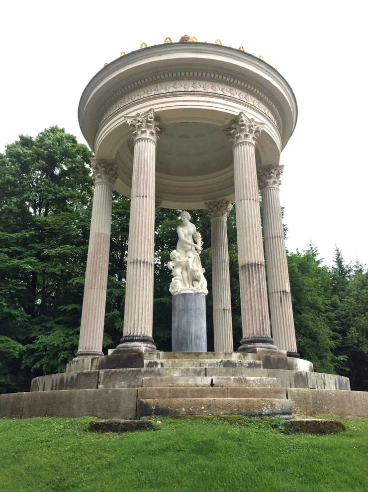 the Greek Temple in the Linderhof Palace Gardens