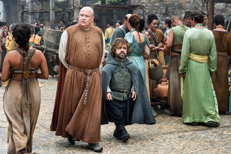 Varys and Tyrion cross the Roman Bridge, which is the Long Bridge of Volantis in the show
