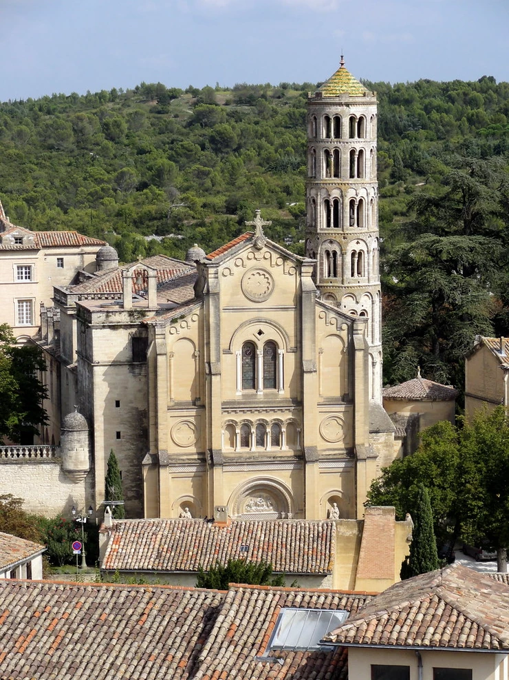 The Cathédrale Saint-Théodorit and its Italianate bell tower, La Fenestrelle