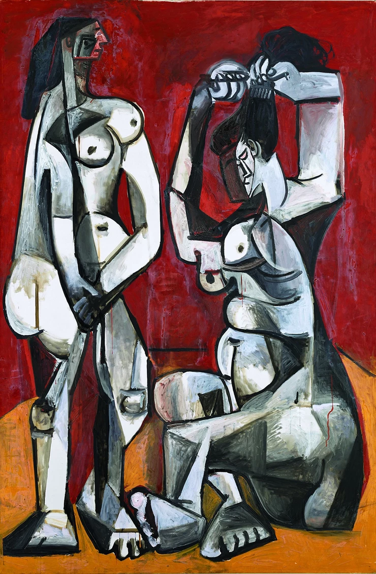 Pablo Picasso, Femmes à la toilette, 1956 -- a painting that recently ran afoul of Facebook censors