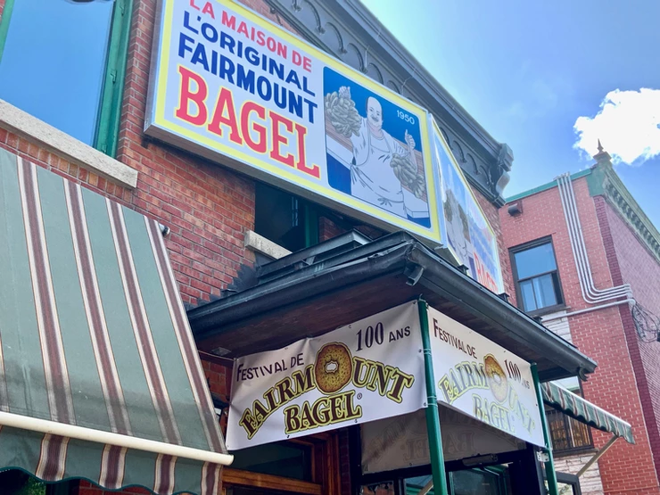 Fairmont Bagel shop in Mile End